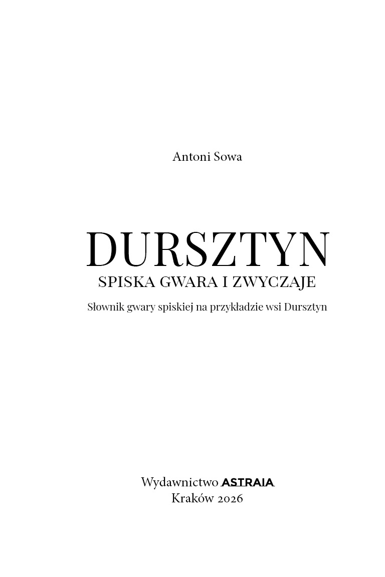Dursztyn. Spiska gwara i zwyczaje - obrazek 2