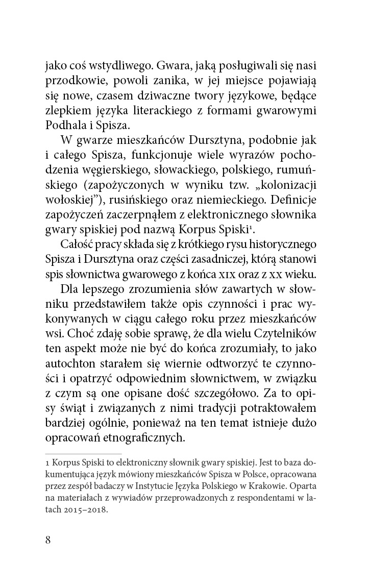 Dursztyn. Spiska gwara i zwyczaje - obrazek 3